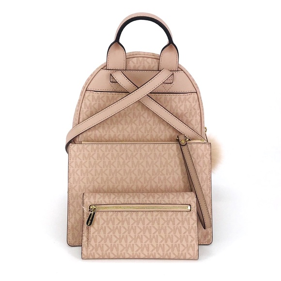 4PCS Michael Kors Abbey Backpack Wallet Clutch Pom - Picture 4 of 8